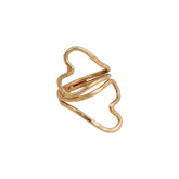 Alchemia Double Heart Adjustable Ring